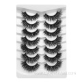 7 pairs false eyelashes handmade natural strip lashes